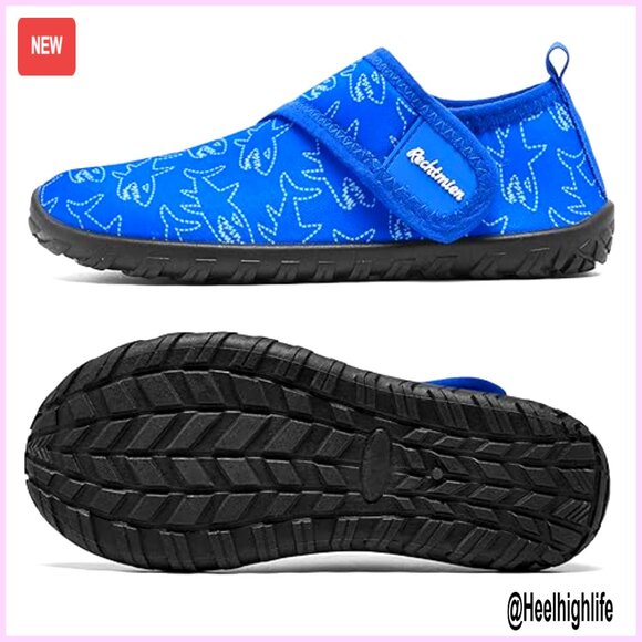 Quick Dry Water Shoes Non-Slip Barefoot Lightweight Aqua Shoes Kids Swim - Picture 2 of 7